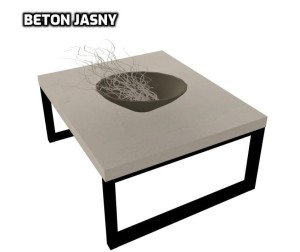 STOLIK KAWOWY BETON JASNY